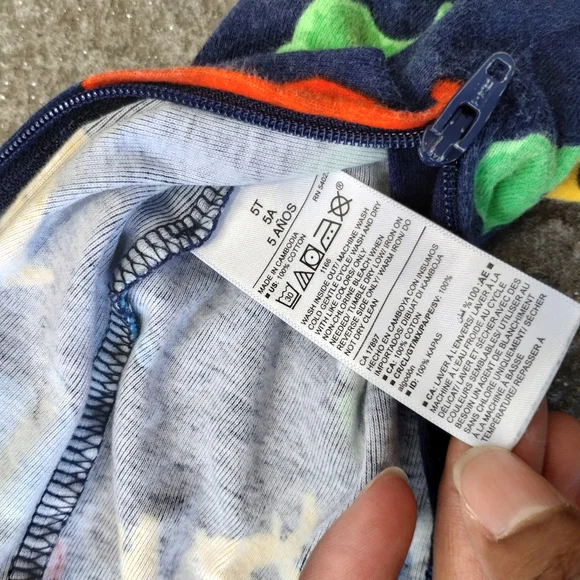 Old Navy 5T Colorful T-Rex 🦖 Fun Dinosaur Pattern footless pajamas - Picture 11 of 12